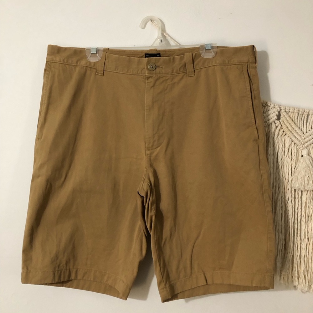 J. Crew Flat-Front Chino Shorts - Khaki Brown